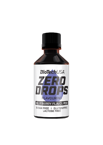 Obrázok BiotechUSA Ochucovacie kvapky Zero Drops, čučoriedka 50ml