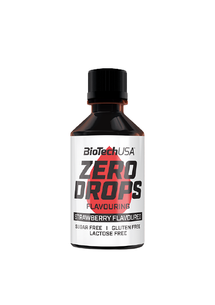 Obrázok BiotechUSA Ochucovacie kvapky Zero Drops, jahoda 50ml