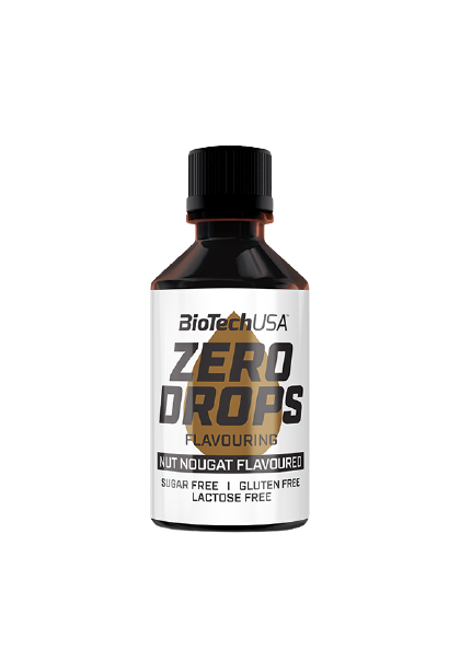 Obrázok BiotechUSA Ochucovacie kvapky Zero Drops, orechový nugát 50ml