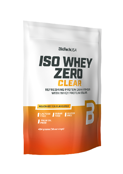 Obrázok BiotechUSA Iso Whey Zero Clear, broskyňa ľadový čaj 454g