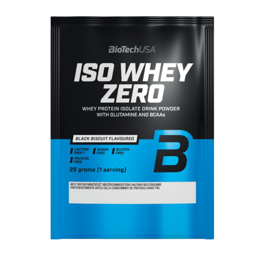 Obrázok BiotechUSA Iso Whey Zero, black biscuit 25g