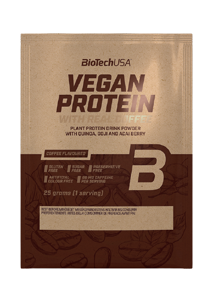 Obrázok BiotechUSA Vegan Protein, coffee 25g