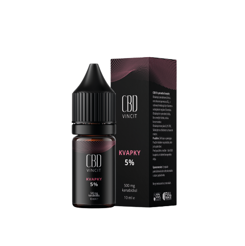 Obrázok CBD Vincit kvapky 5% 1x10 ml