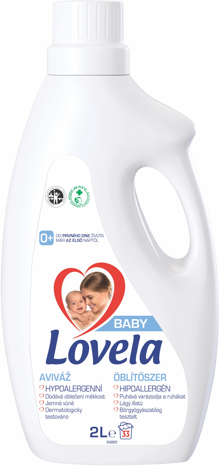 Obrázok LOVELA Baby hypoalergénna aviváž 2 l (33 praní) (5999109520722)