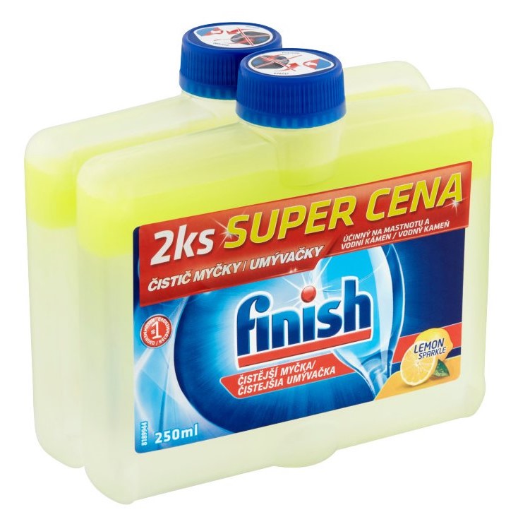 Obrázok FINISH Čistič myčky Lemon 250 ml DUO