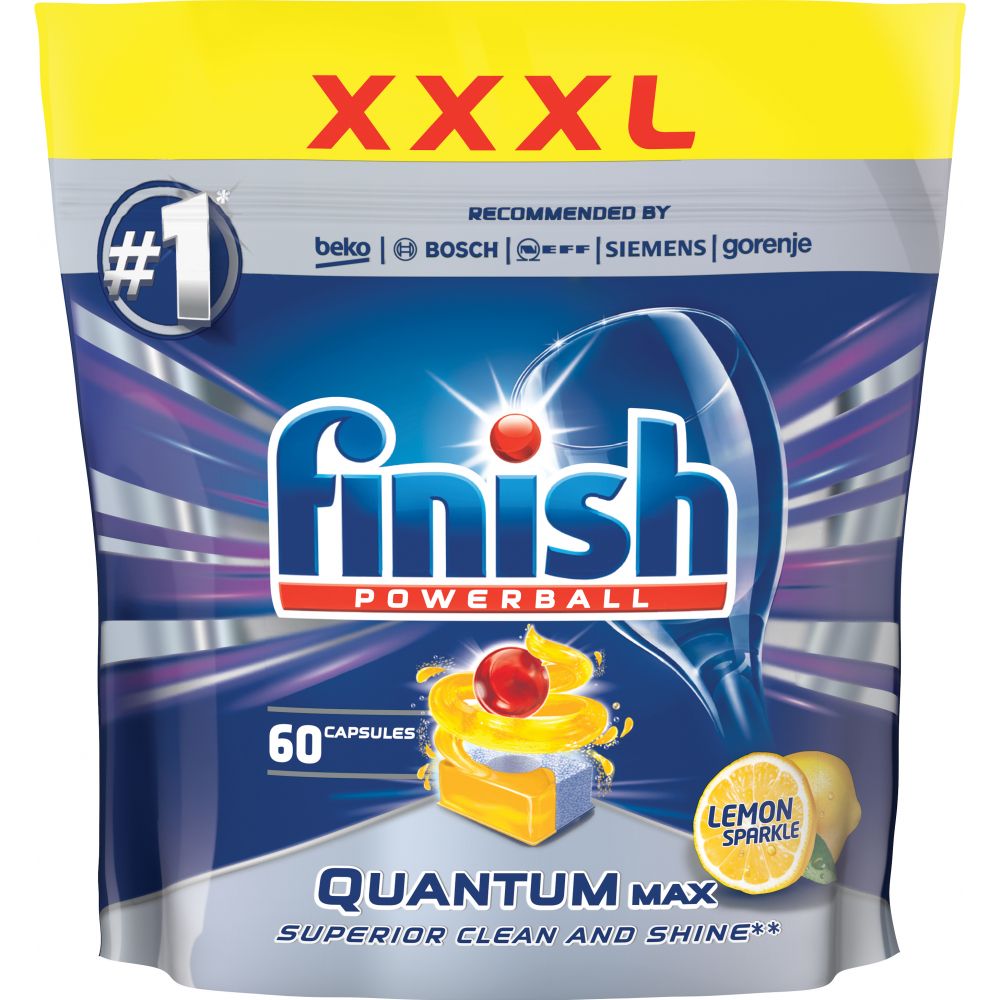 Obrázok FINISH QUANTUM MAX LEMON 60 KS