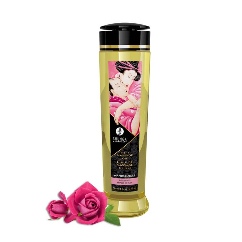 Obrázok Shunga Masážny olej Erotic Masage Oil Rose 240ml