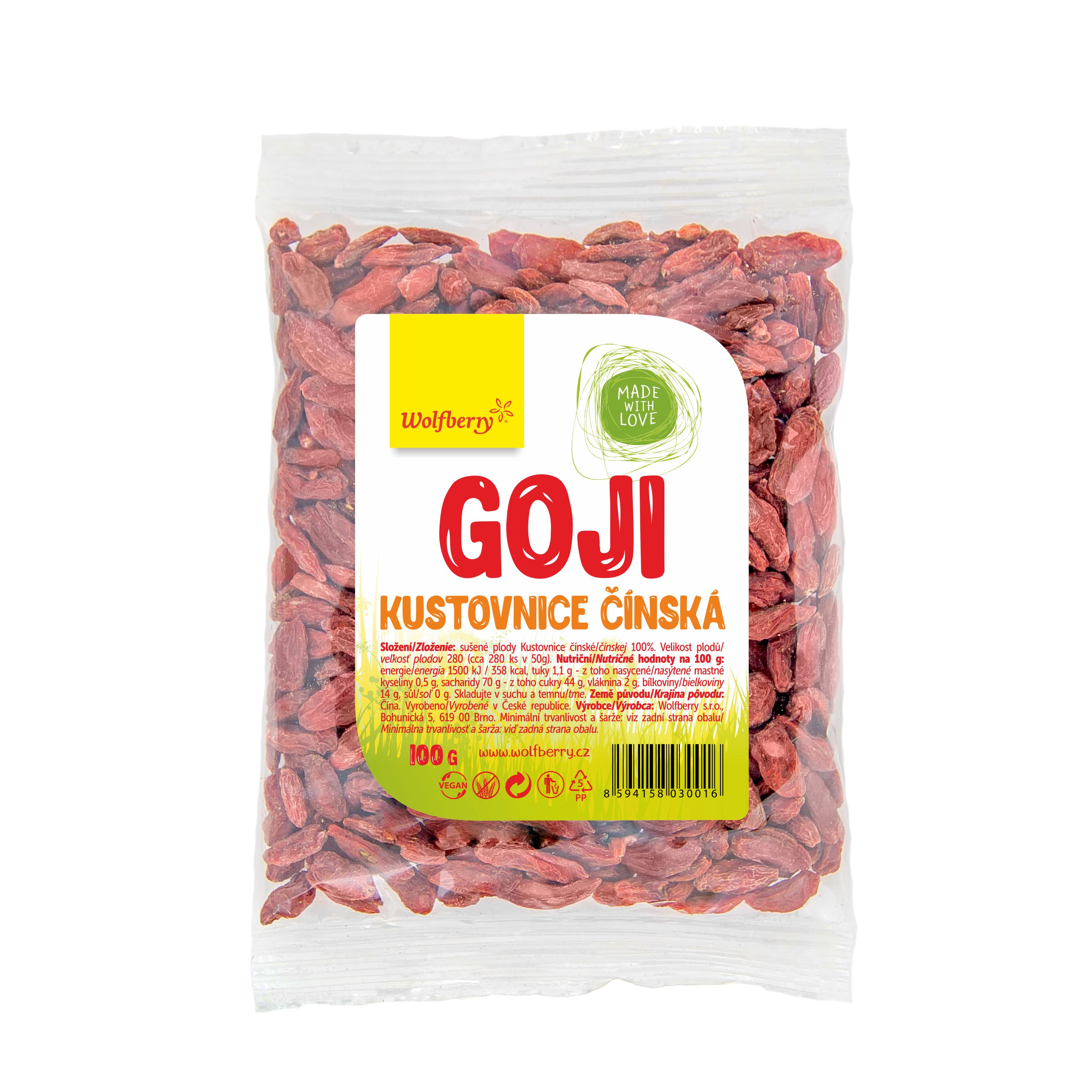 Obrázok WOLFBERRY Goji Kustovnica čínska 100 g