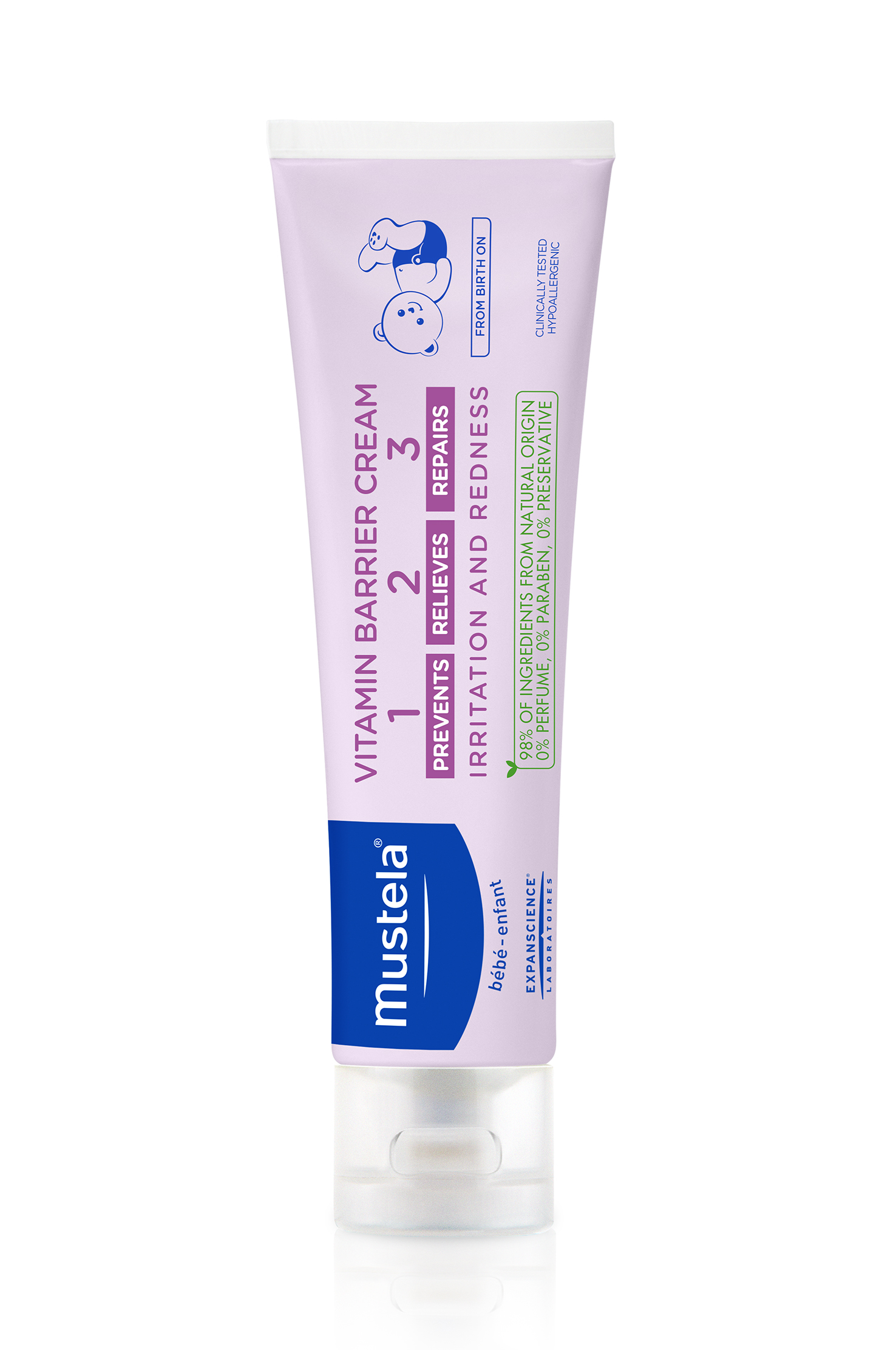 Obrázok Mustela Bébé detský ochranný krém na zapareniny 50 ml