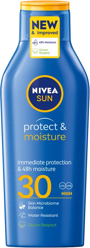 Obrázok Nivea Sun Protect & Moisture SPF30 400 ml hydratačné mlieko na opaľovanie unisex