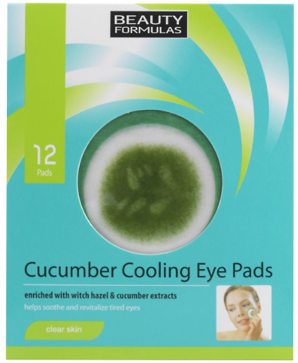 Obrázok Beauty Cucumber Cooling Eye Pads Chladiace vankúšiky pod oči 12 ks