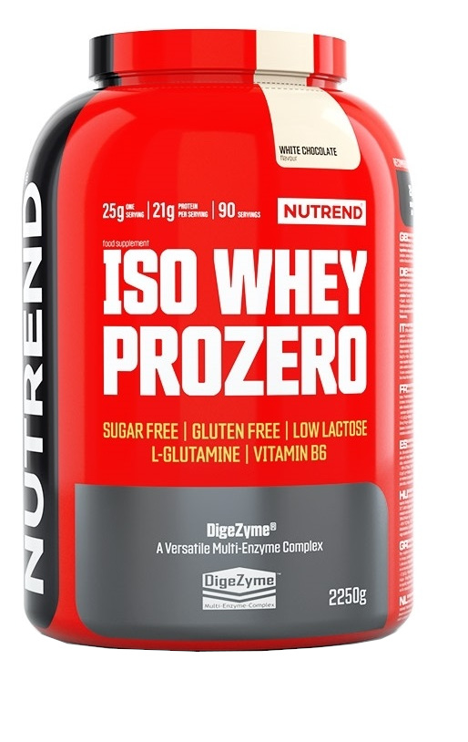 Obrázok Nutrend Iso Whey PROZero 2250 g bílá čokoláda