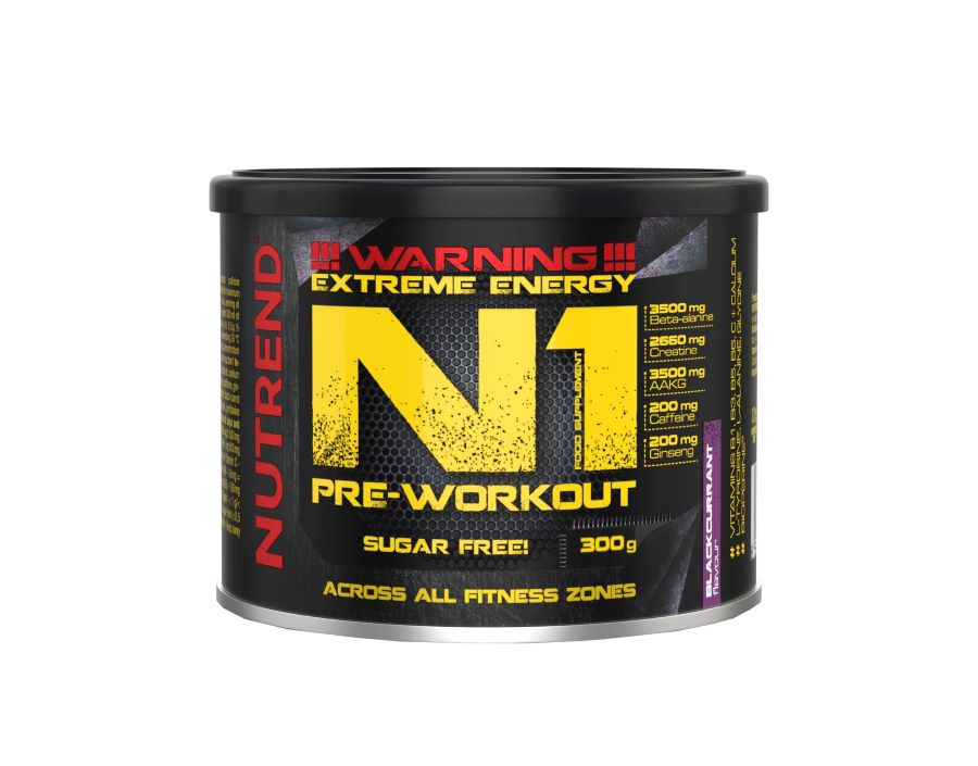 Obrázok NUTREND N1 Pre-Workout 300 g čierne ríbezle