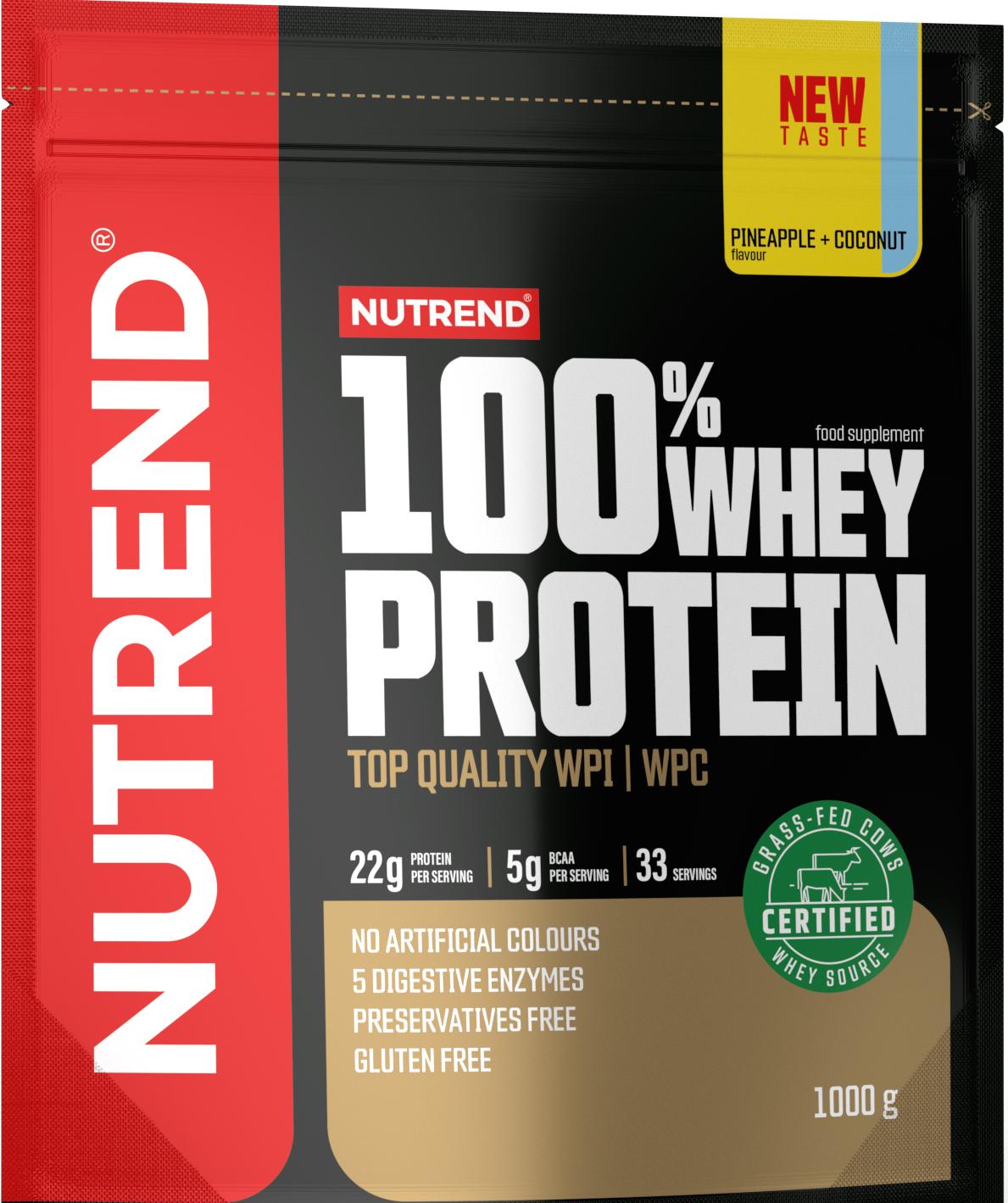 Obrázok Nutrend 100% WHEY Protein 1000g ananás-kokos