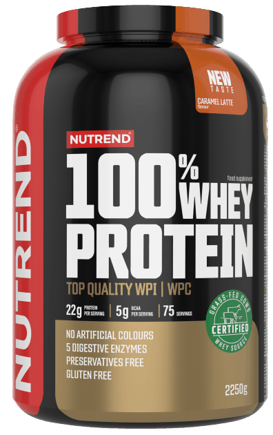 Obrázok Nutrend 100% Whey Protein 2250 g karamelové latté