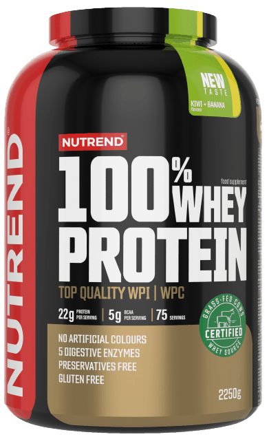 Obrázok Nutrend 100% Whey Protein 2250 g kiwi banán