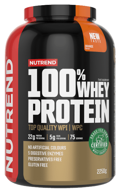 Obrázok Nutrend 100% Whey Protein 2250 g pomaranč