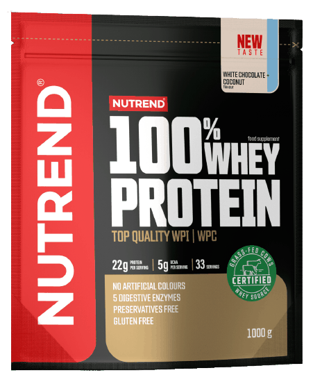 Obrázok Nutrend 100% WHEY Protein 1000g biela čokoláda-kokos