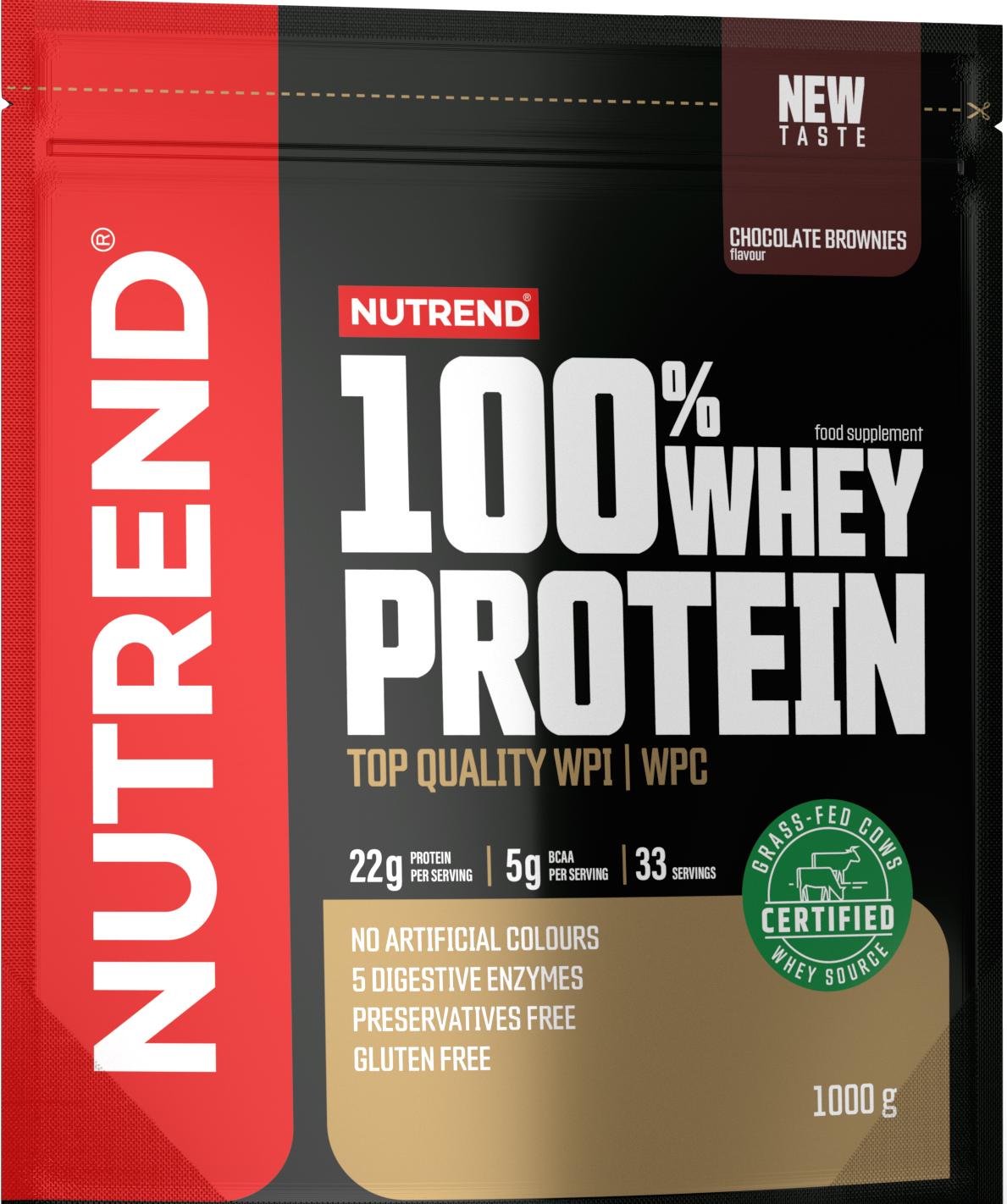 Obrázok Nutrend 100% WHEY Protein 1000g čokoládové brownies