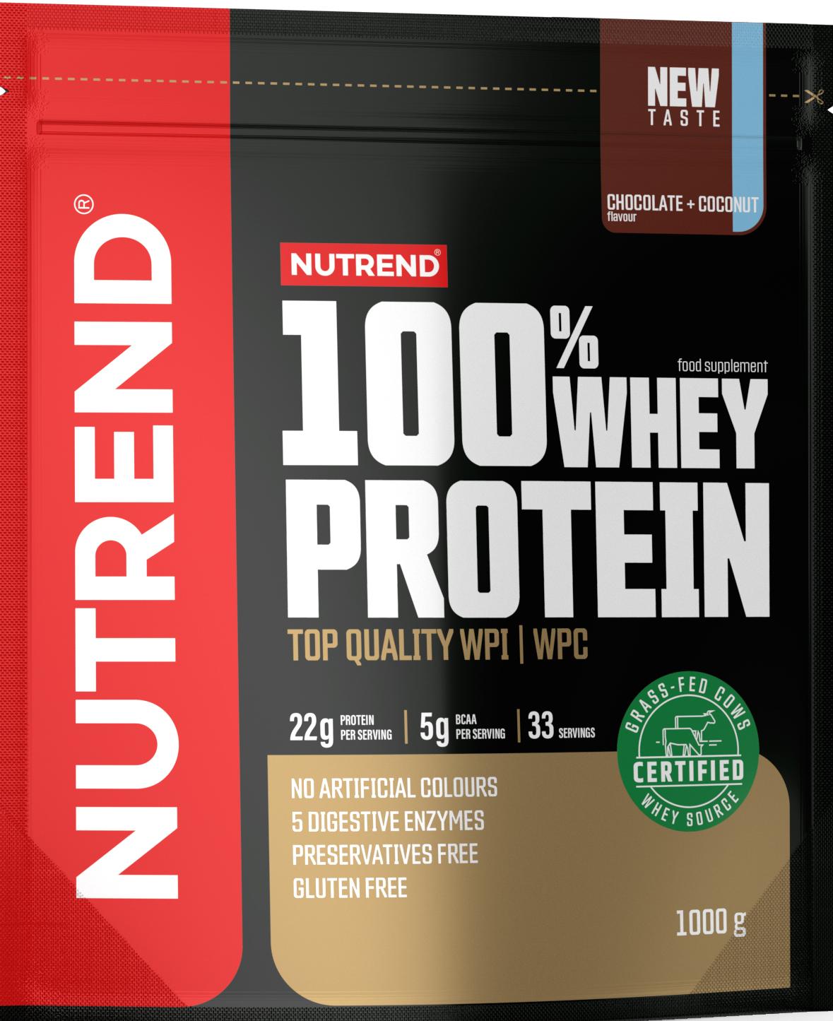 Obrázok Nutrend 100% WHEY Protein 1000g čokoláda - kokos