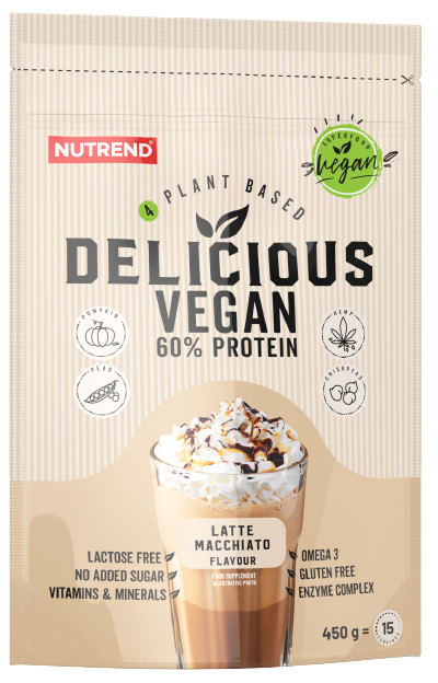 Obrázok Nutrend Delicious Vegan Protein 450g latte macchiato