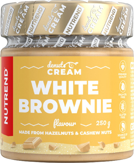 Obrázok Nutrend Denuts Cream 250 g, White brownie (REP-498-250-WB)