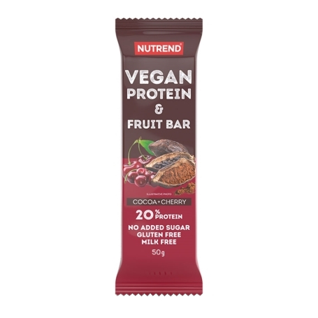 Obrázok Nutrend Vegan Protein Fruit Bar 50g kakao + čerešňa