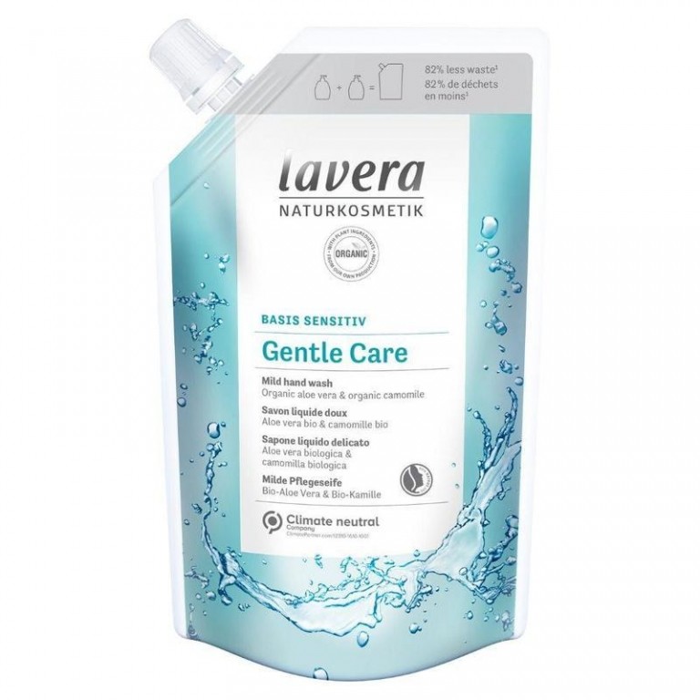 Obrázok LAVERA Refill Pouch Basis Sensitiv Gentle Care Hand Wash 500 ml (4021457632954)