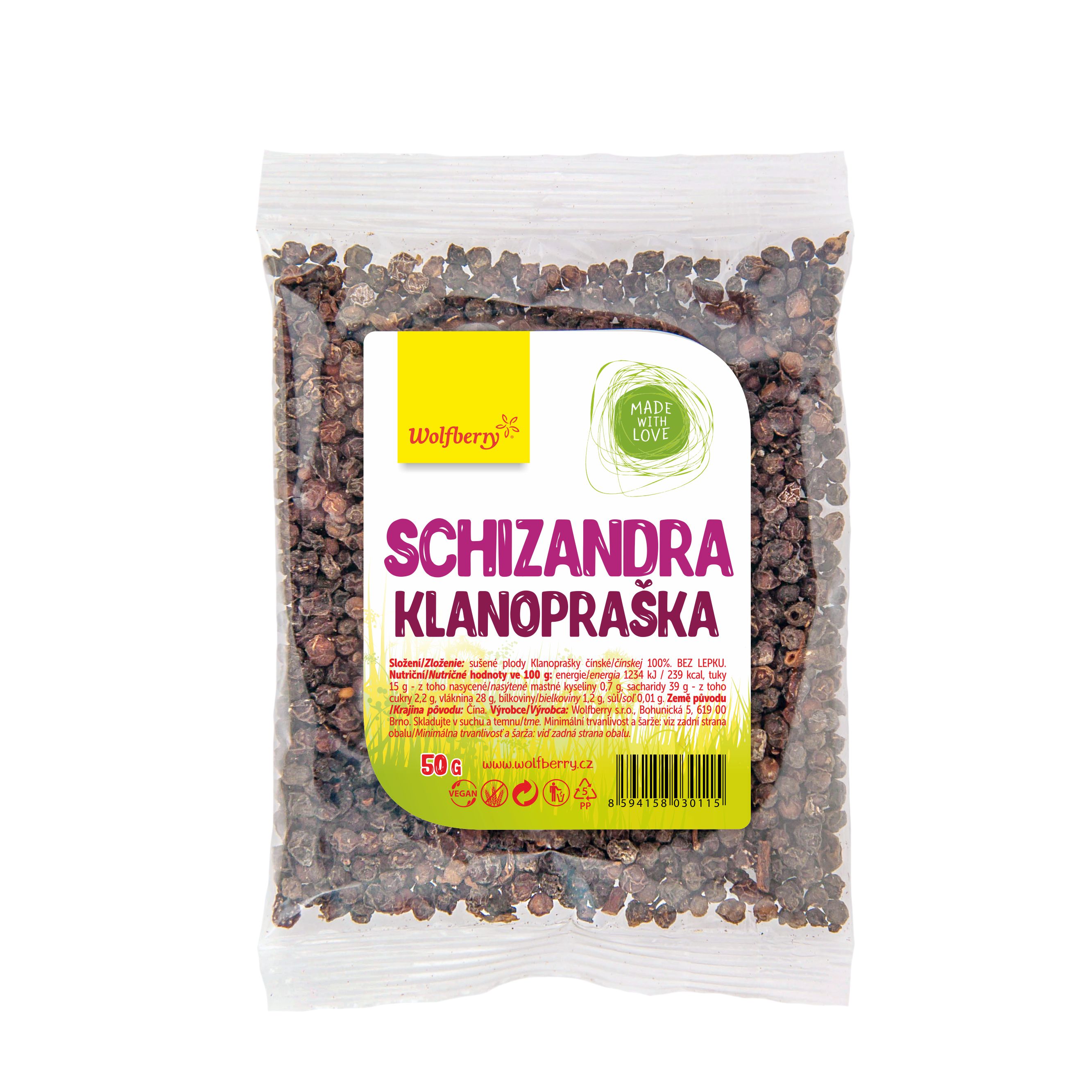 Obrázok Wolfberry Schizandra čínska - Klanopraška 50 g