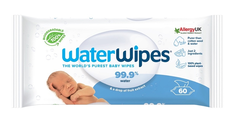 Obrázok Waterwipes 100 % BIO odbúrateľné obrúsky 60 ks (5099514200223)