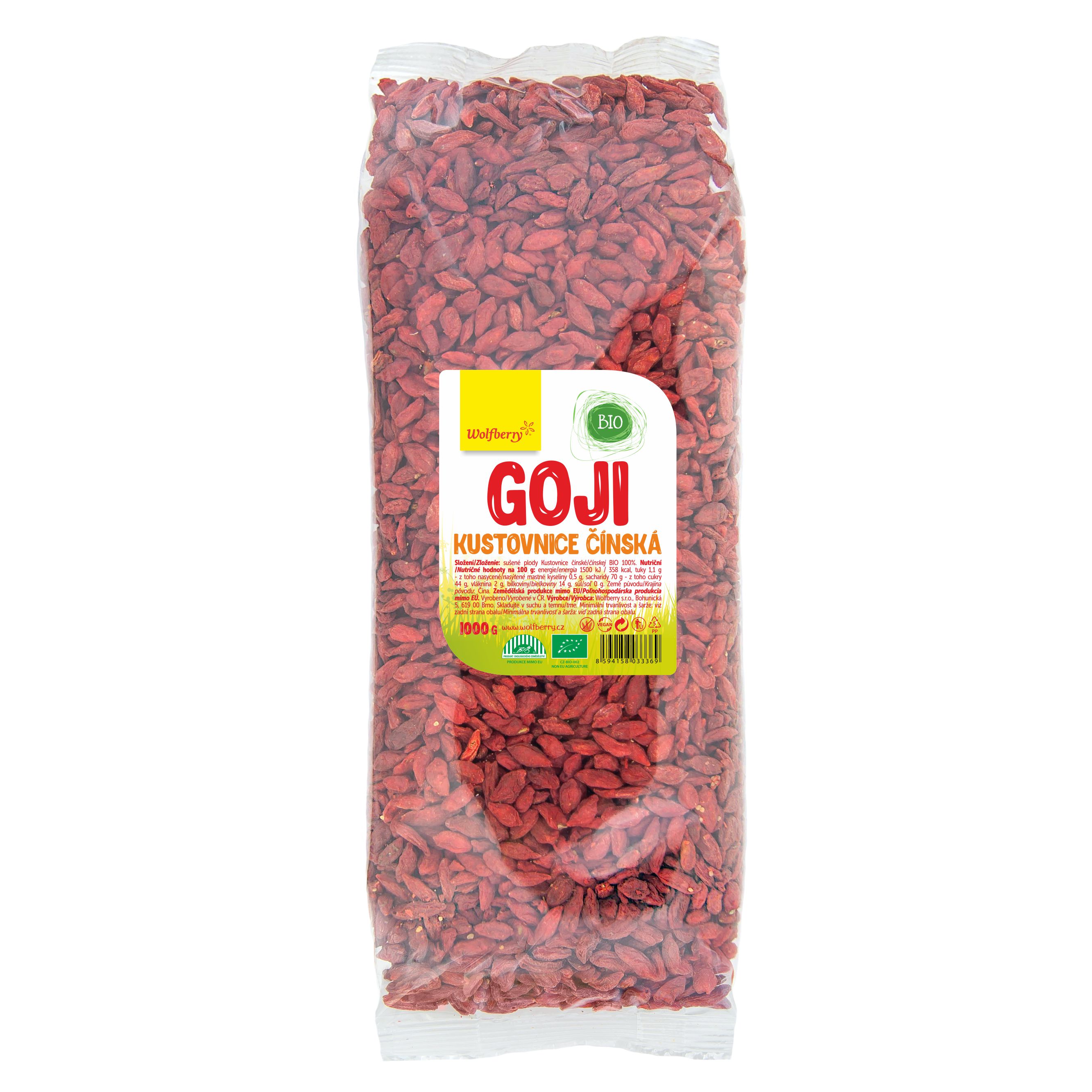 Obrázok Wolfberry Goji kustovnica čínska BIO 1 kg