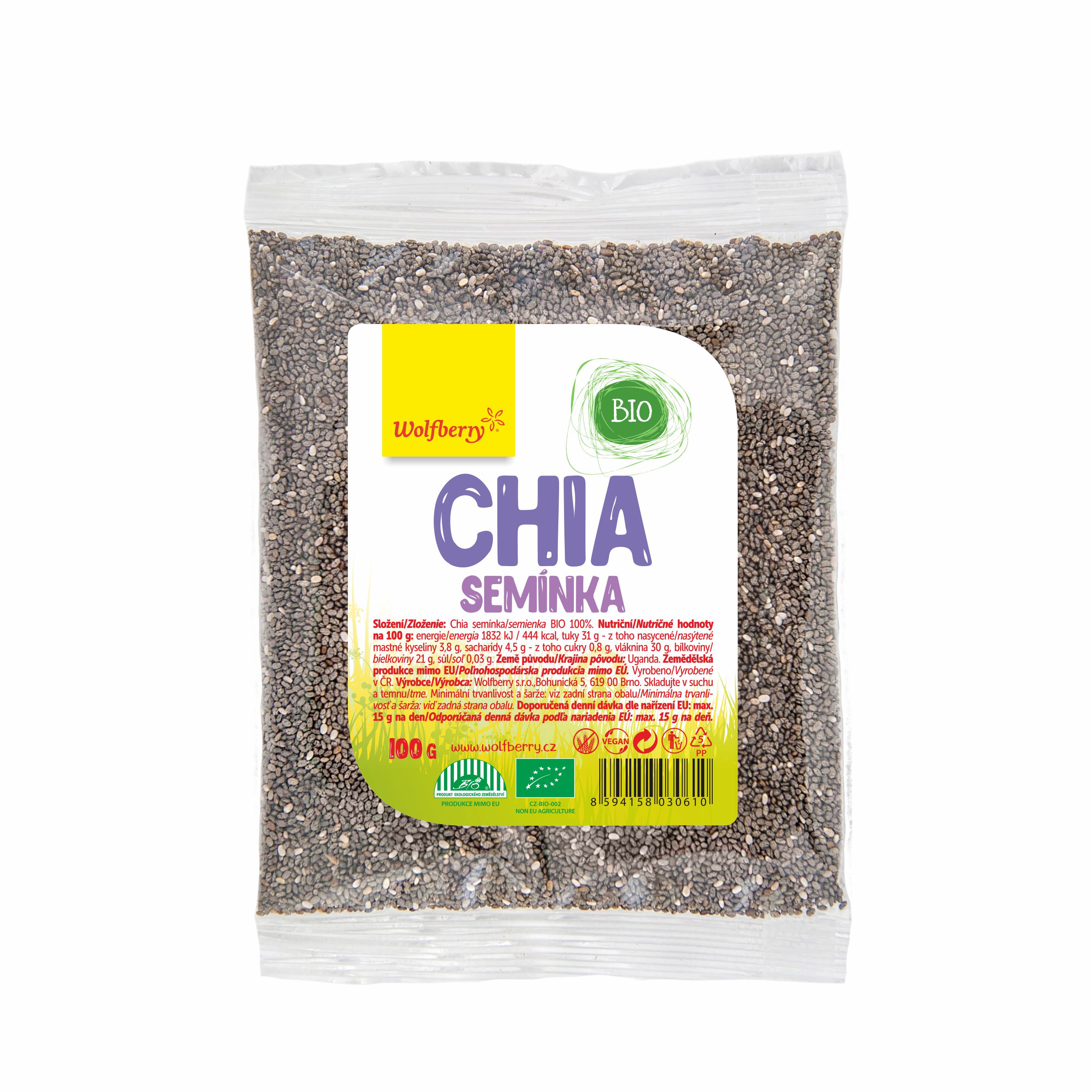 Obrázok Wolfberry Chia semienka BIO 100 g