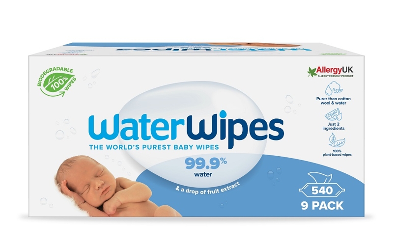 Obrázok 9x WATERWIPES 100% BIO odbúrateľné obrúsky 60ks