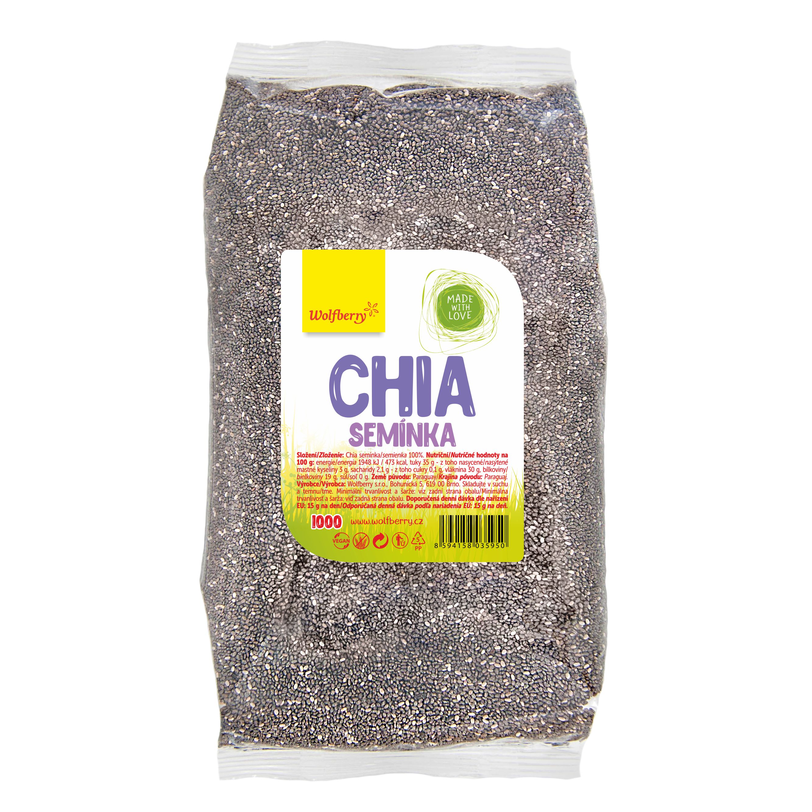 Obrázok Chia semienka WOLFBERRY 1 Kg