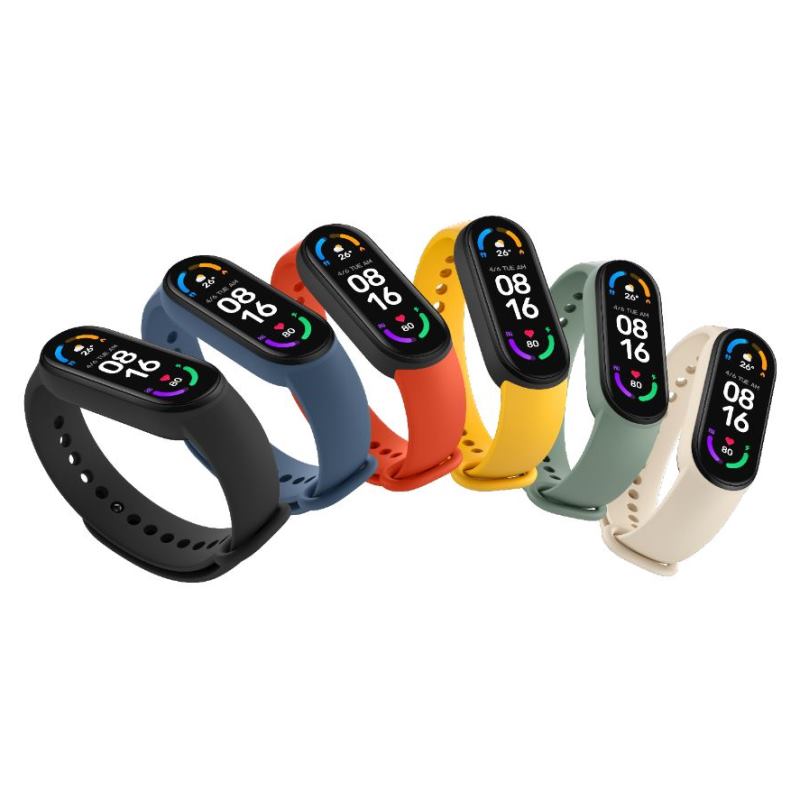 Obrázok Xiaomi Mi Band 6 řemínky Black,Orange,Blue 6934177745645