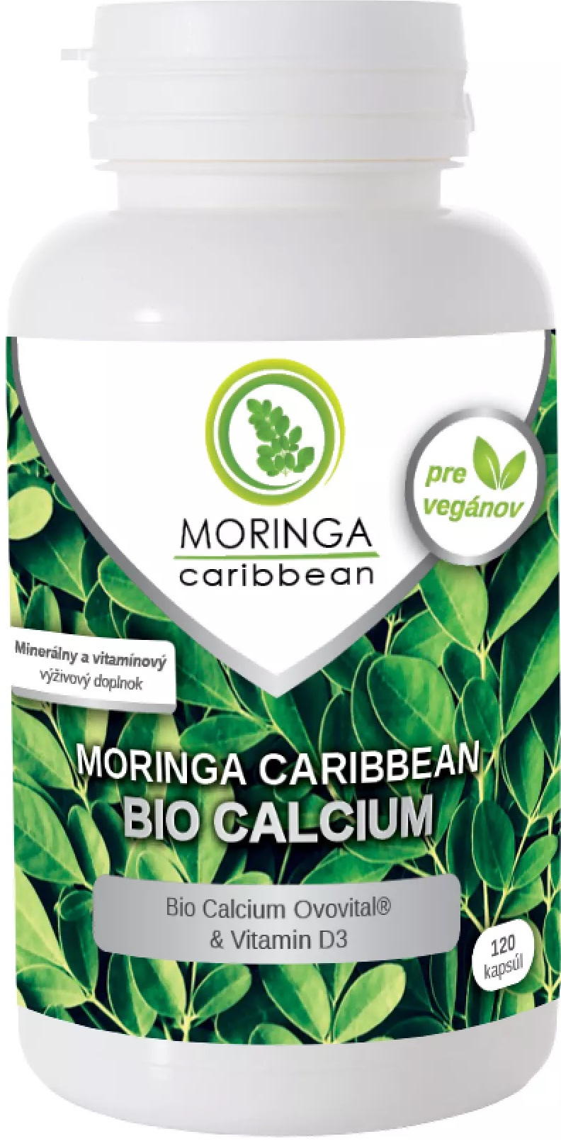 Obrázok MORINGA Moringa Caribbean BIO CALCIUM, 120ks