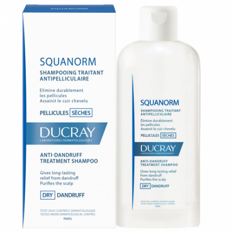 Obrázok DUCRAY SQUANORM SHAMPOOING - PELLICULES SÉCHES šampón proti suchým lupinám 200ml