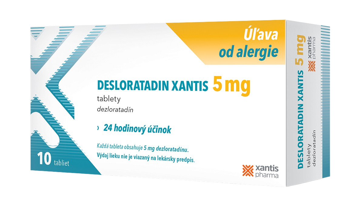 Obrázok Desloratadin Xantis 5 mg tbl 10 ks