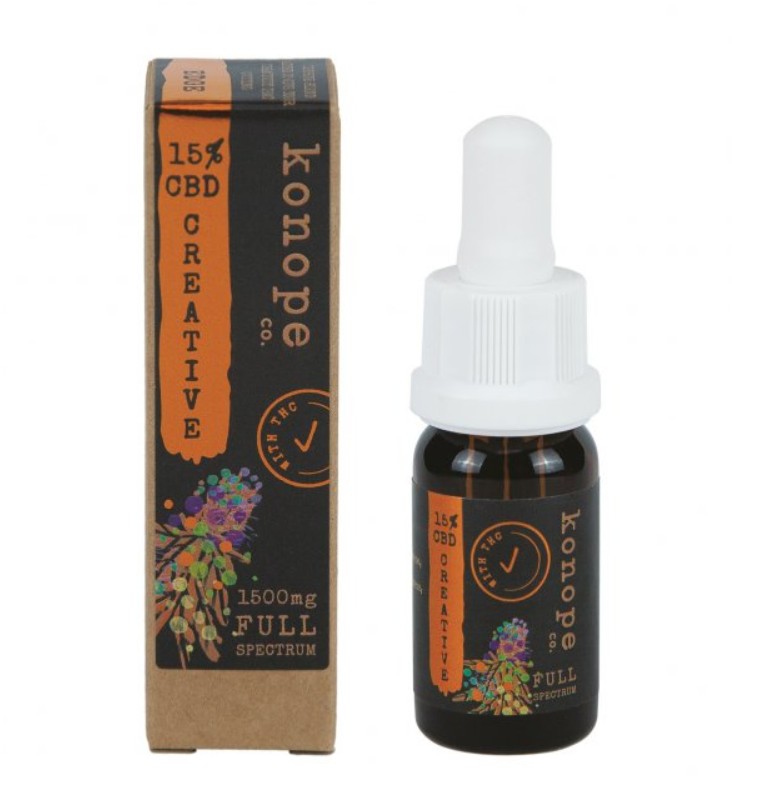 Obrázok CBD 15% CREATIVE MCT olej 10ml KONOPE