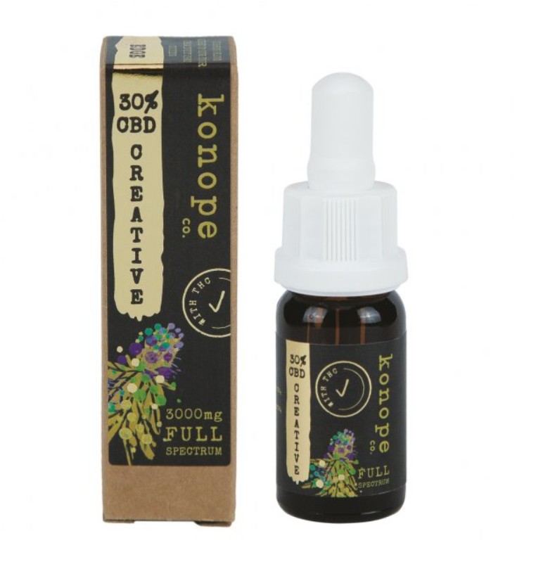 Obrázok CBD 30% CREATIVE MCT olej 10ml KONOPE