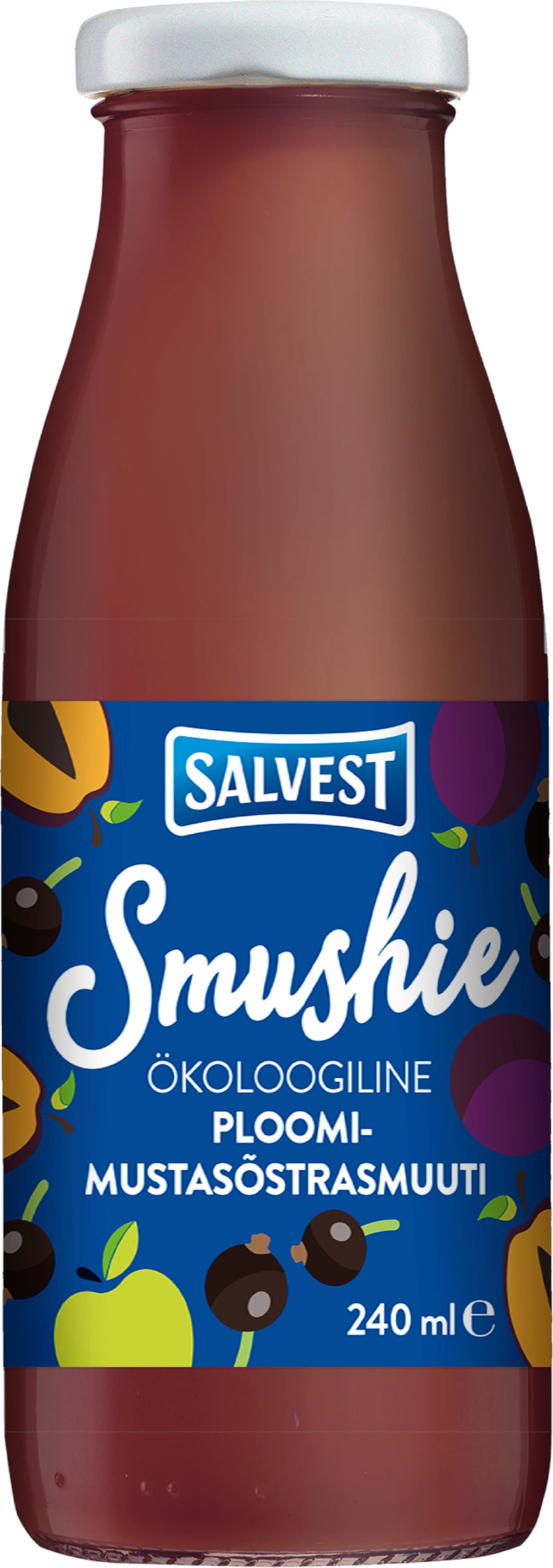 Obrázok SALVEST Smushie BIO Smoothie ovocné s čiernymi ríbezľami a slivkami 240 ml