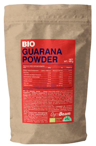 Obrázok GymBeam BIO Guarana prášok 100 g