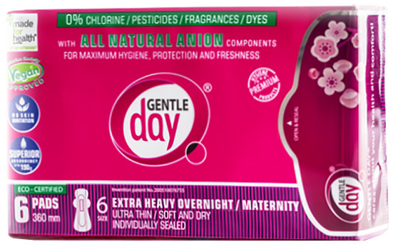 Obrázok Gentle Day Extra absorpčné Popôrodne vložky 6ks