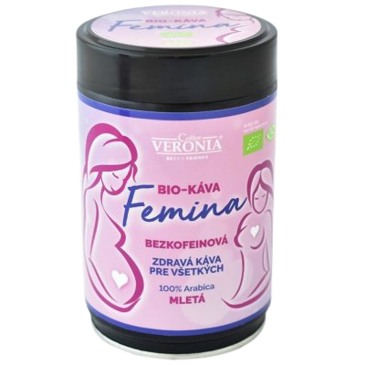 Obrázok VERONIA FEMINA BEZKOFEINOVA BIO 250G MLETA KAVA