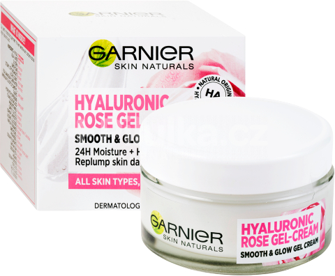 Obrázok GARNIER Skin Naturals Hyaluronic Rose Gel Cream 50 ml (3600542402392)