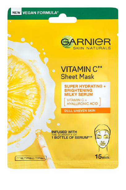 Obrázok GARNIER Skin Naturals Vitamin C Super Hydrating Sheet Mask 28 g (3600542380492)