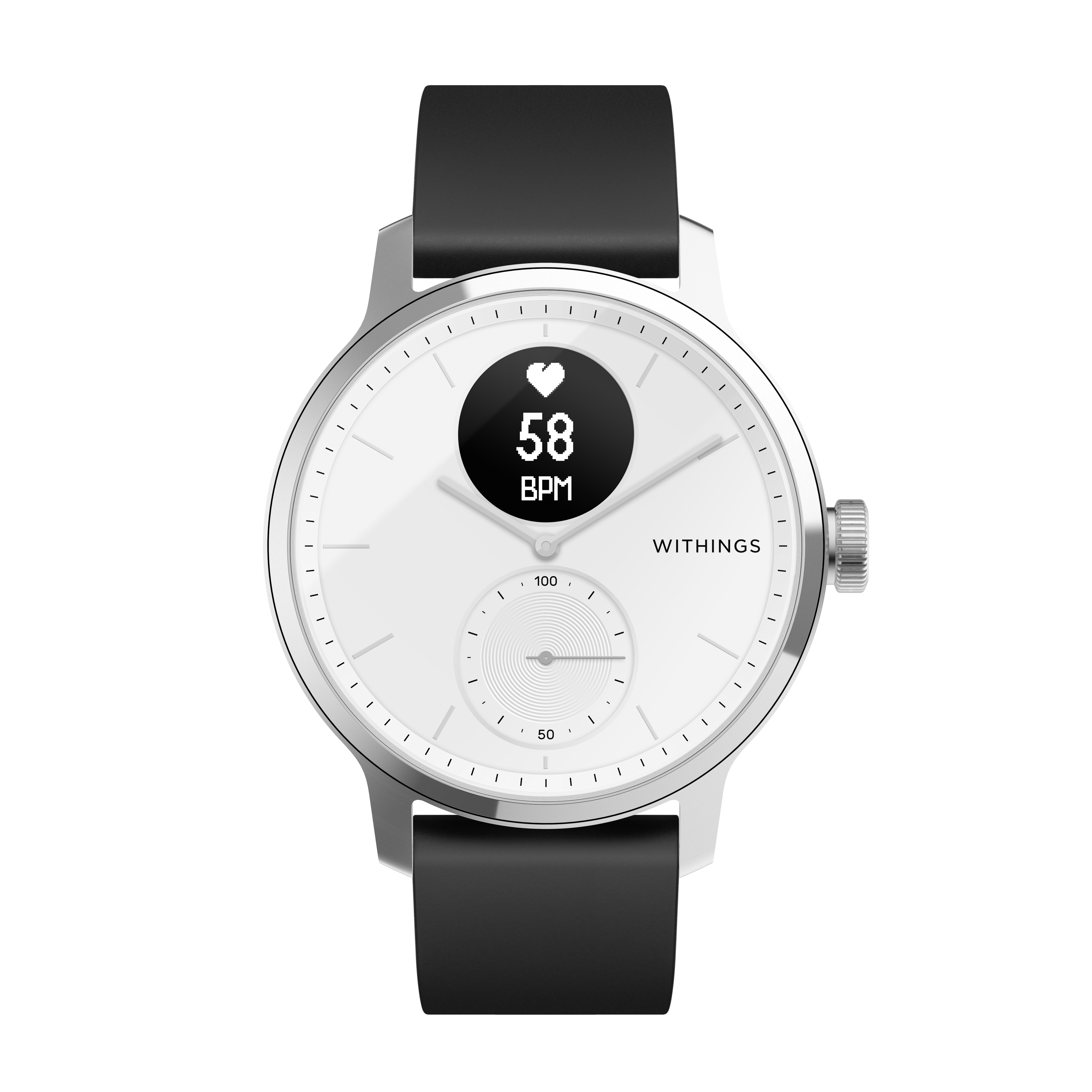 Obrázok Withings Scanwatch 42 mm – White (HWA09-model 3-All-Int)