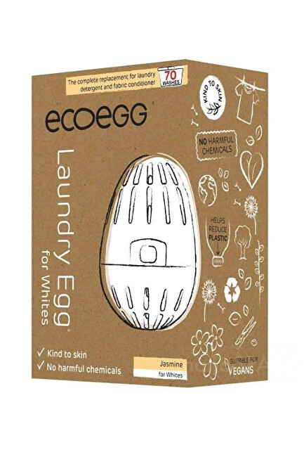 Obrázok ECOEGG Vajíčko na 70 praní, na bielu bielizeň, jazmín