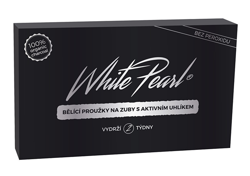 Obrázok WHITE PEARL Bělicí proužky Charcoal 28 ks (8594069333084)