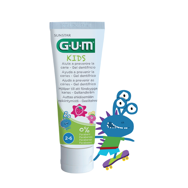 Obrázok GUM Kids Moster (2–6 let) 50 ml (0070942304153)